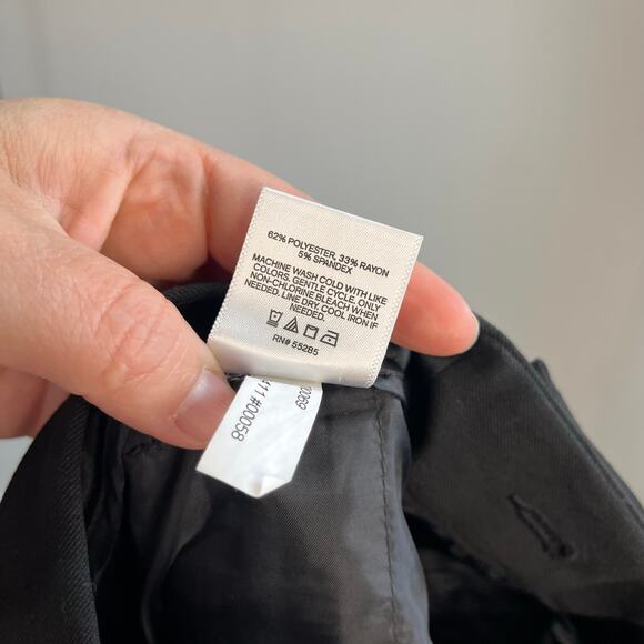 Express Columnist Ankle Pants Mid Rise Black Size 8L Career Work Stretch - Picture 3 of 9